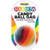 Rainbow Mouth Watering Edible Candy Ball Gag Party Gifts and Novelties